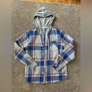 Women’s Flannel Button Up Jacket
